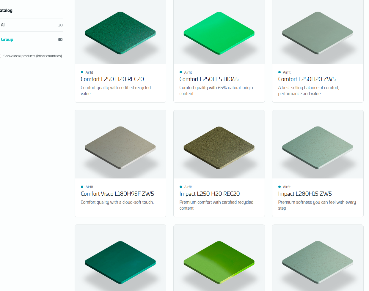 Preview of the private Breathaprene fabrics technical data sheet library by Zahonero